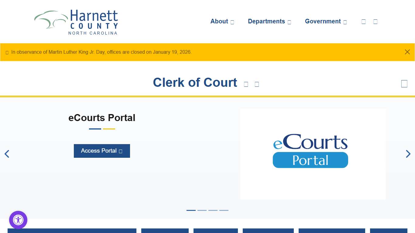 Clerk of Court: Welcome