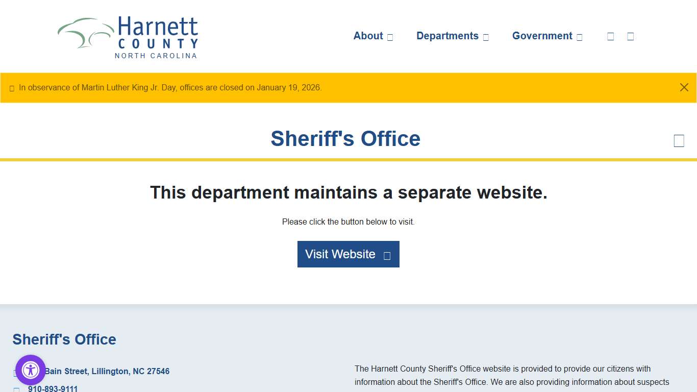 Sheriff's Office: Welcome